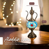 Ready-made Mosaic Lamp - Red & Blue Star