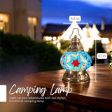 Ready-made Mosaic Lamp - Red & Blue Star