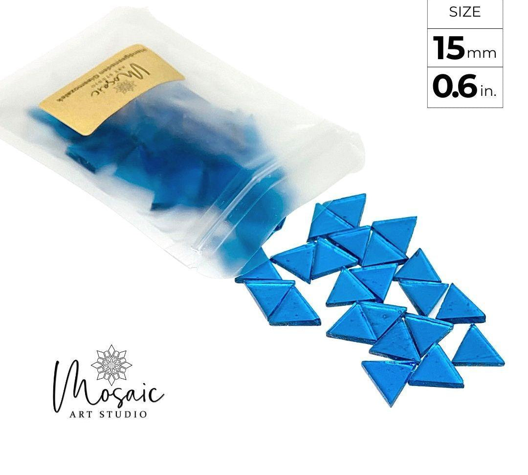 Hand-cut Mosaics - TRIANGLE Shape - Mosaic Art Studio US