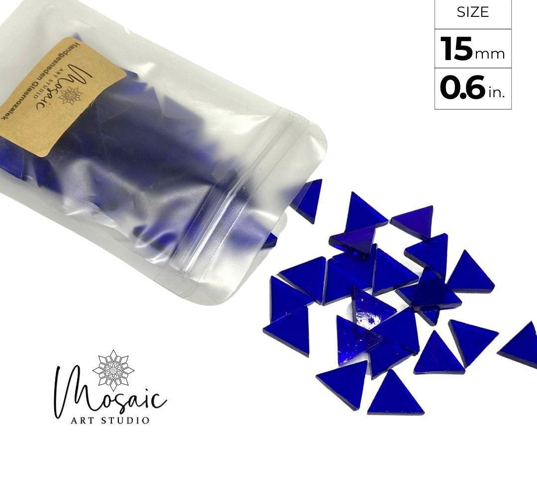 Hand-cut Mosaics - TRIANGLE Shape - Mosaic Art Studio US
