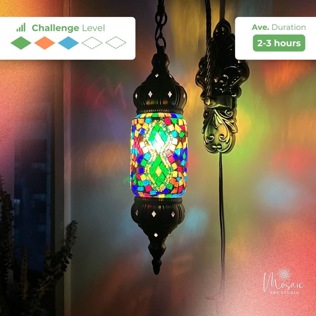 Brighten Up Your Space: Crafting a Green and Beaded Mosaic Wall Sconce