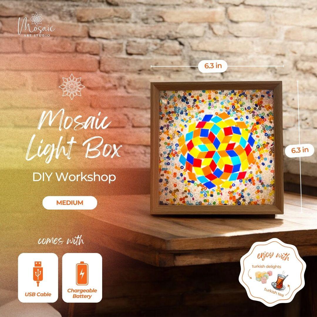 Project Spotlight: Medium Mosaic Light Box – Mosaic Art Studio US