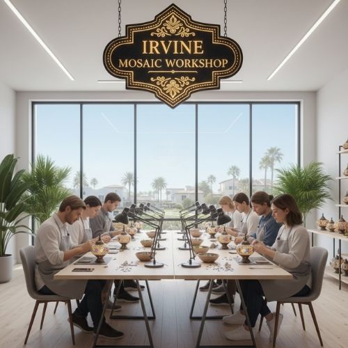 Mosaic Lamp Workshop in Irvine