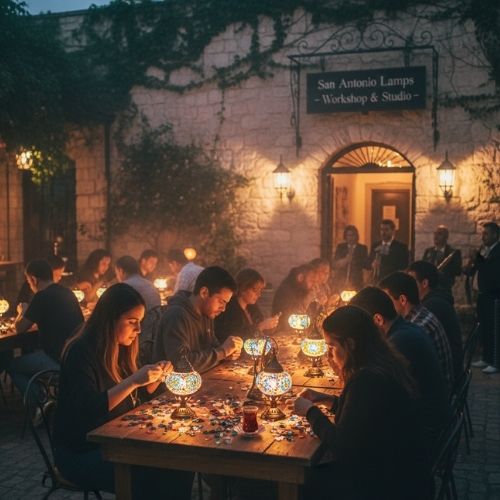 Mosaic Lamp Workshop in San Antonio