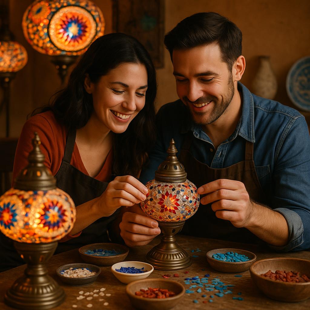 Best Date Night Ideas in Nashville: Try Mosaic Lamp Making for a Unique Evening