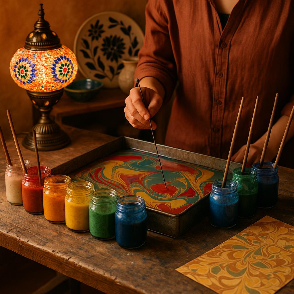 What Is Ebru? The Ancient Turkish Water Marbling Art Explained