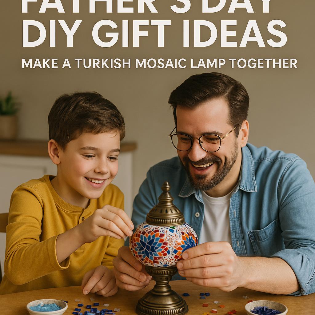 Father's Day DIY Gift Ideas: Make a Turkish Mosaic Lamp Together