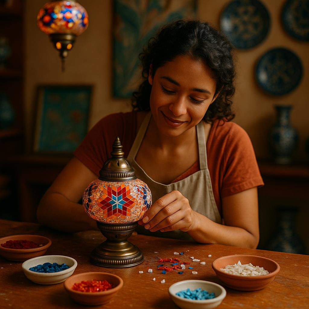 Fun Things to Do in Orlando This Summer: Make a Mosaic Lamp