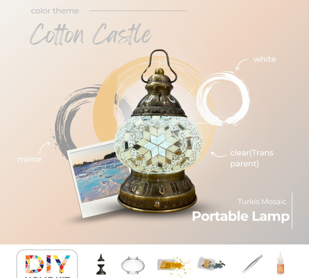 Portable and Chargeable Mosaic Lamp DIY Home Kit