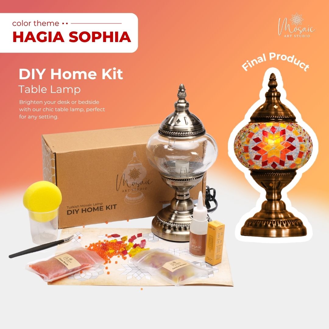 DIY Turkish Mosaic Lamp Kit – Hagia Sophia Design Theme