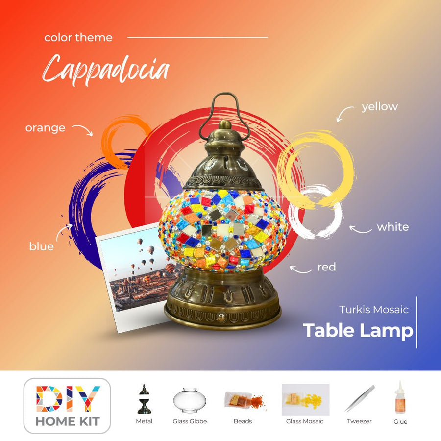 "CAPPADOCIA" Portable and Chargeable Mosaic Lamp DIY Home Kit