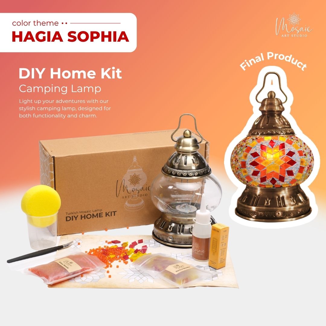 DIY Turkish Mosaic Lamp Kit – Hagia Sophia Design Theme