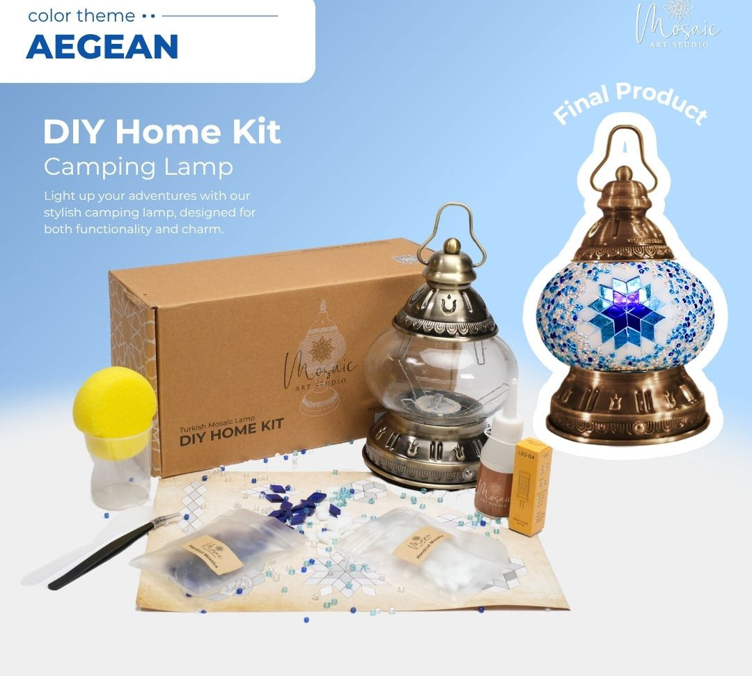 Mosaic Lamp DIY Home Kit