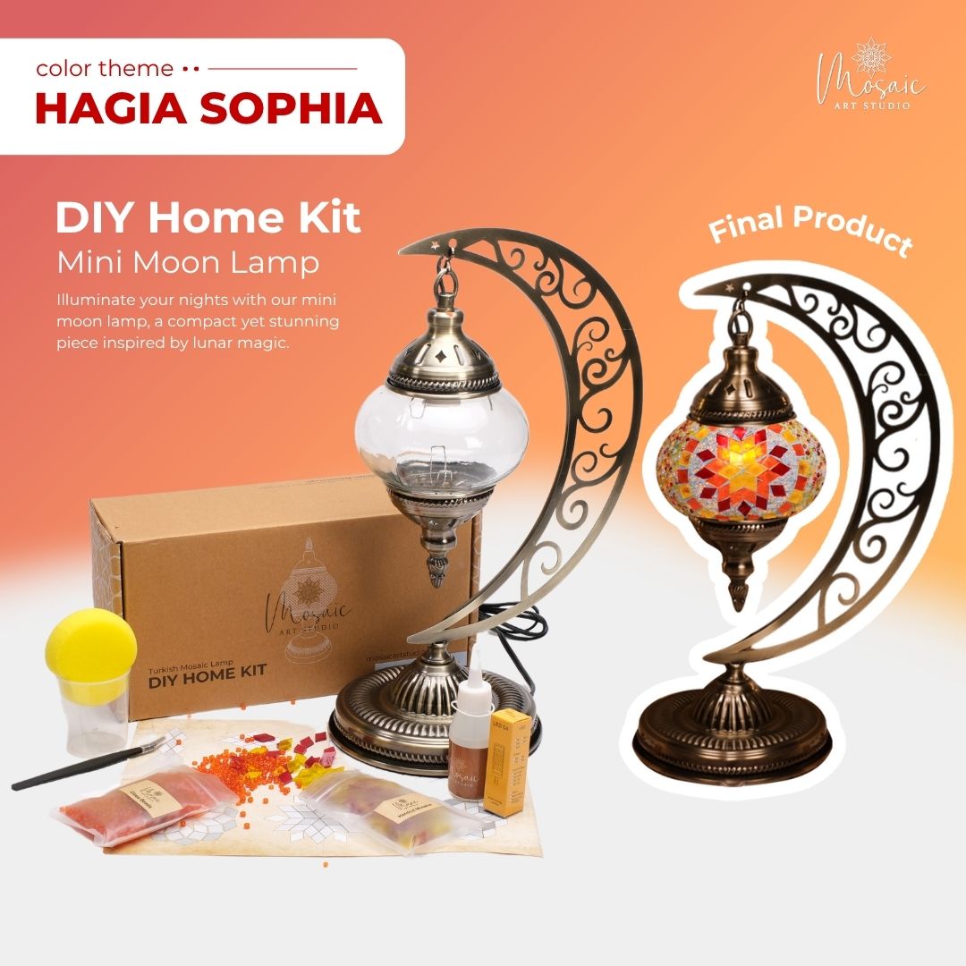 DIY Turkish Mosaic Lamp Kit – Hagia Sophia Design Theme