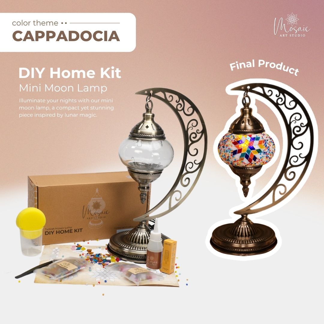 DIY Turkish Mosaic Lamp Kit – Cappadocia Inspired Colors