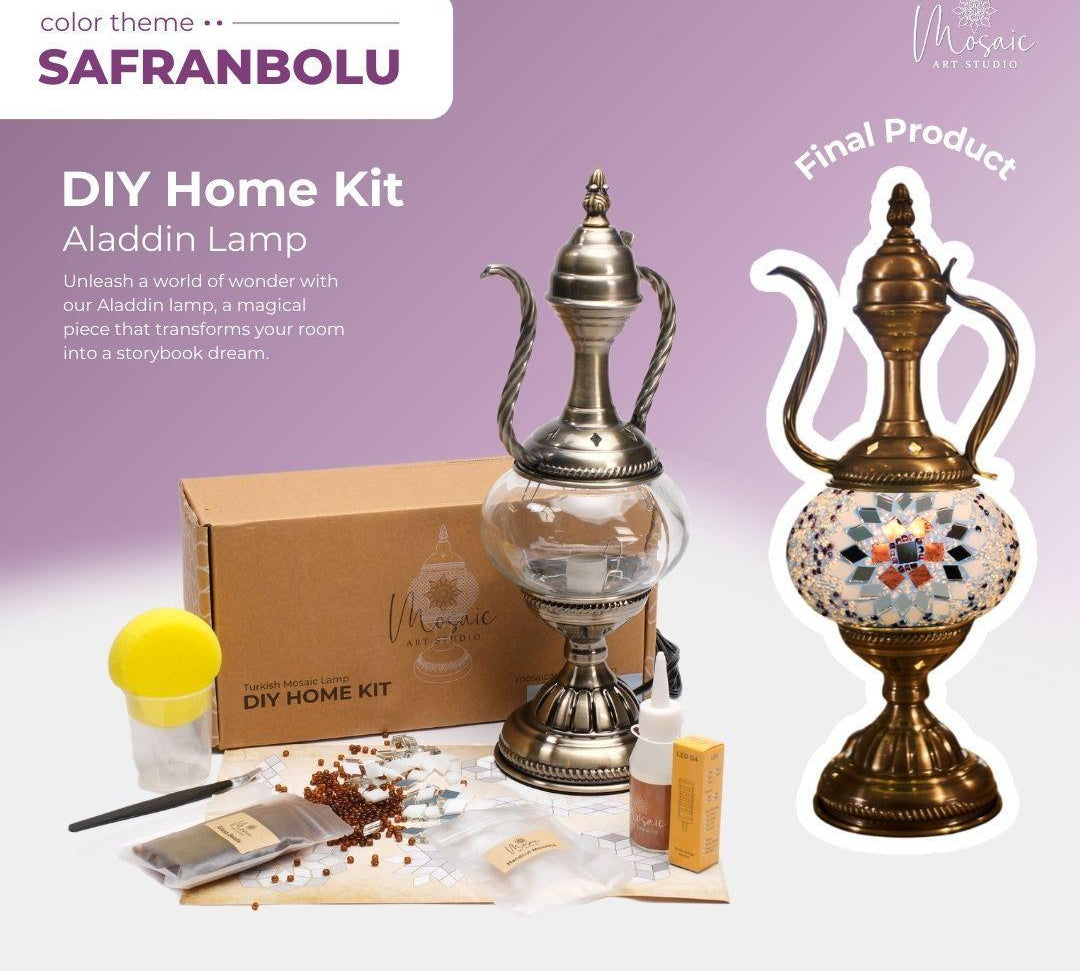 SAFRANBOLU Color Theme Turkish Mosaic Lamp DIY Home Kit