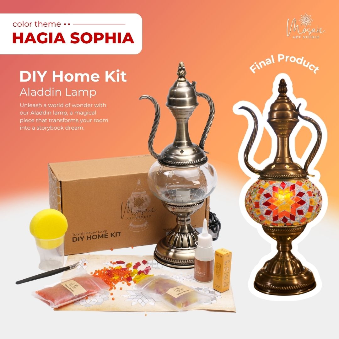 DIY Turkish Mosaic Lamp Kit – Hagia Sophia Design Theme