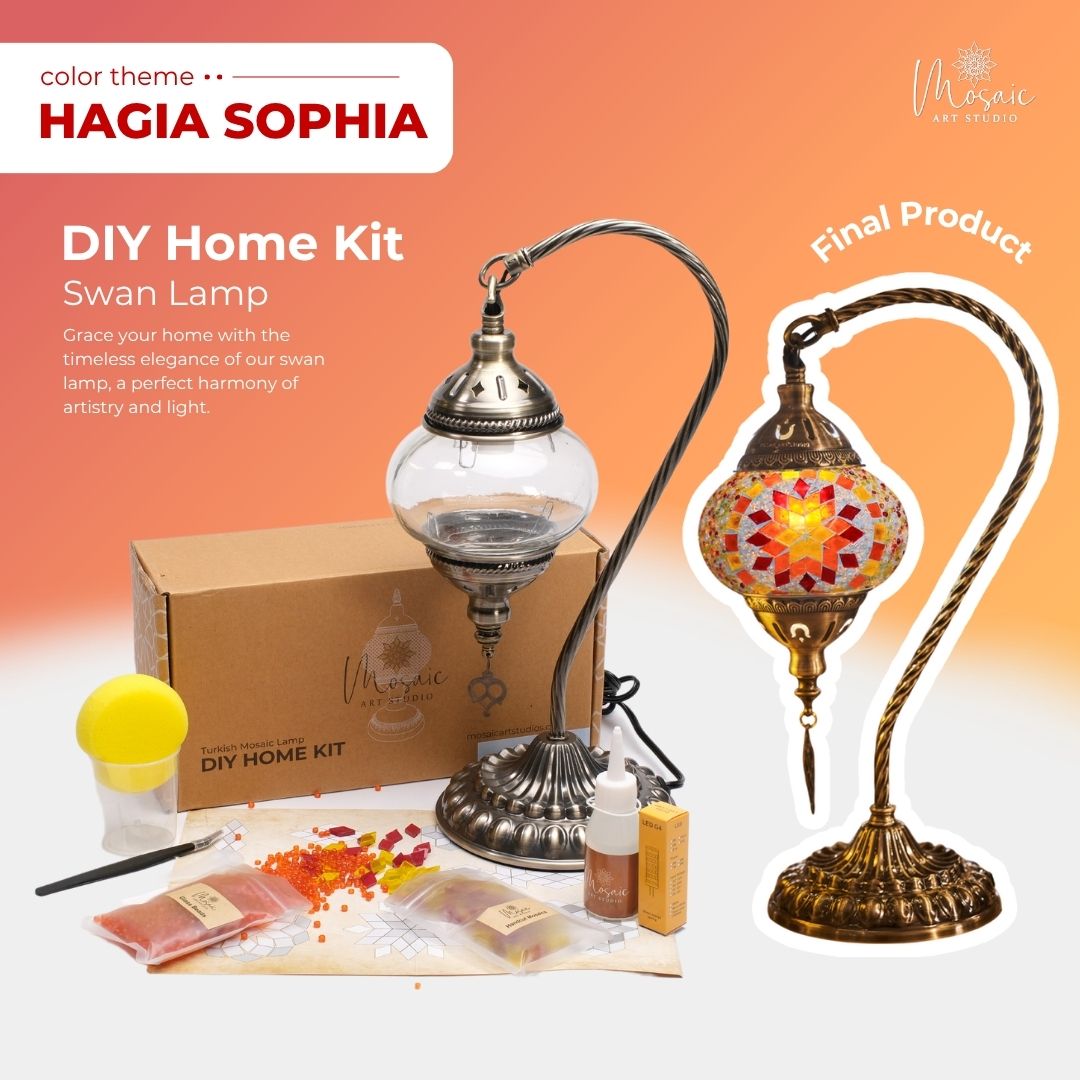 DIY Turkish Mosaic Lamp Kit – Hagia Sophia Design Theme