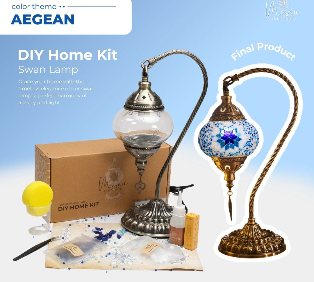 Mosaic Lamp DIY Home Kit