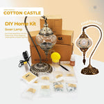 COTTON CASTLE Color Theme Turkish Mosaic Lamp DIY Home Kit - Mosaic Art Studio US