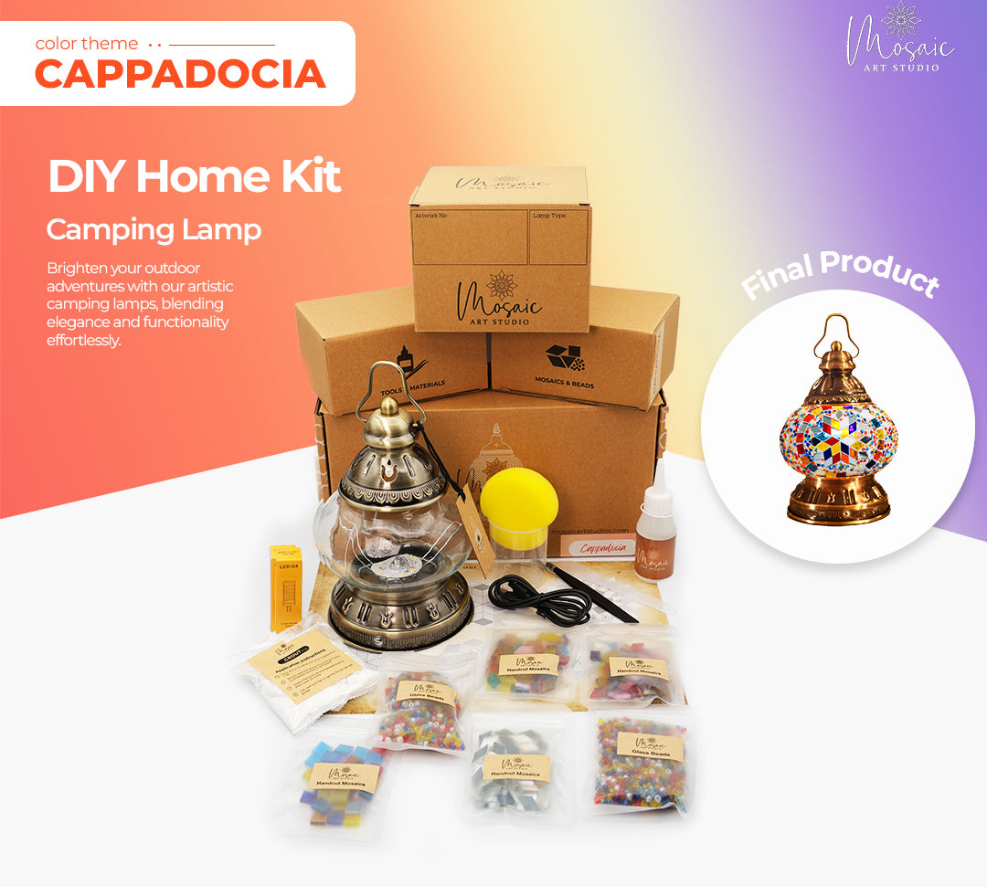 CAPPADOCIA Color Theme Turkish Mosaic Lamp DIY Home Kit