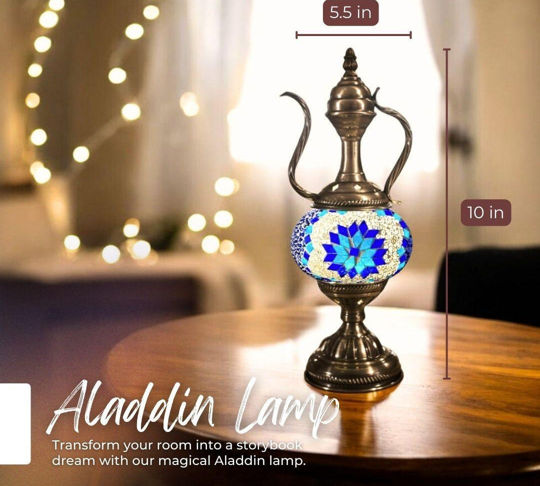 Handmade Mosaic Lamp - Aegean Flower