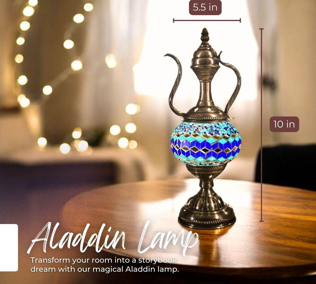 Handmade Mosaic Lamp - Aegean Fractals
