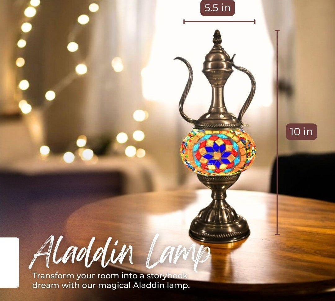 Handmade Mosaic Lamp - Floral Spectrum