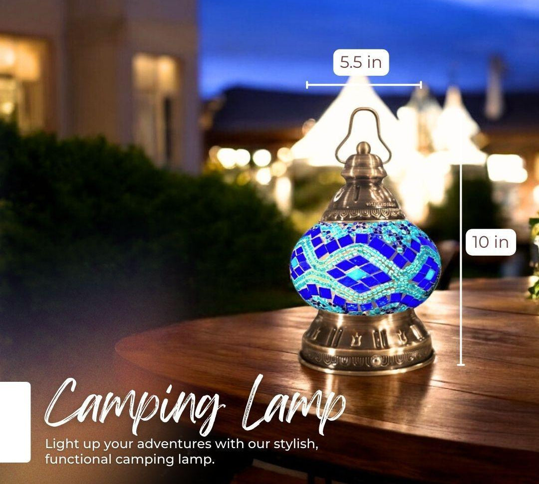 Handmade Mosaic Lamp - Aegean Wave