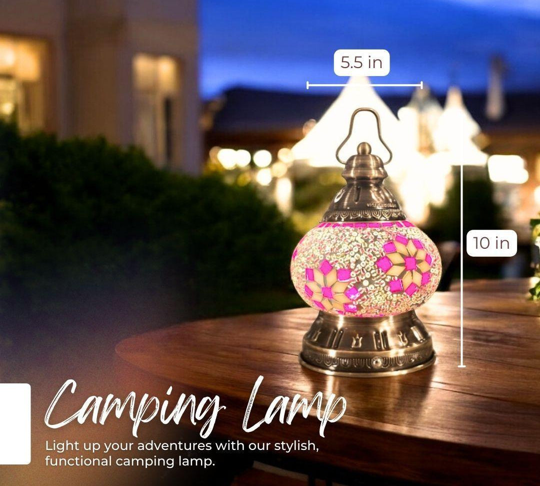 Handmade Mosaic Lamp - Rose Garden Sunflower