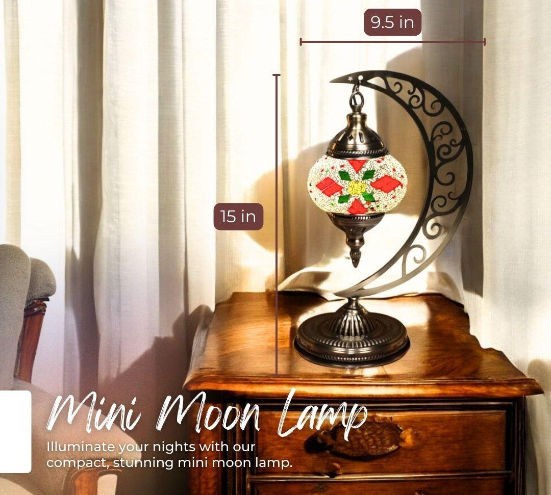 Handmade Mosaic Lamp - Christmas Flower