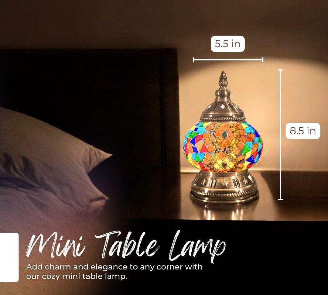Handmade Mosaic Lamp - Festive Diamonds