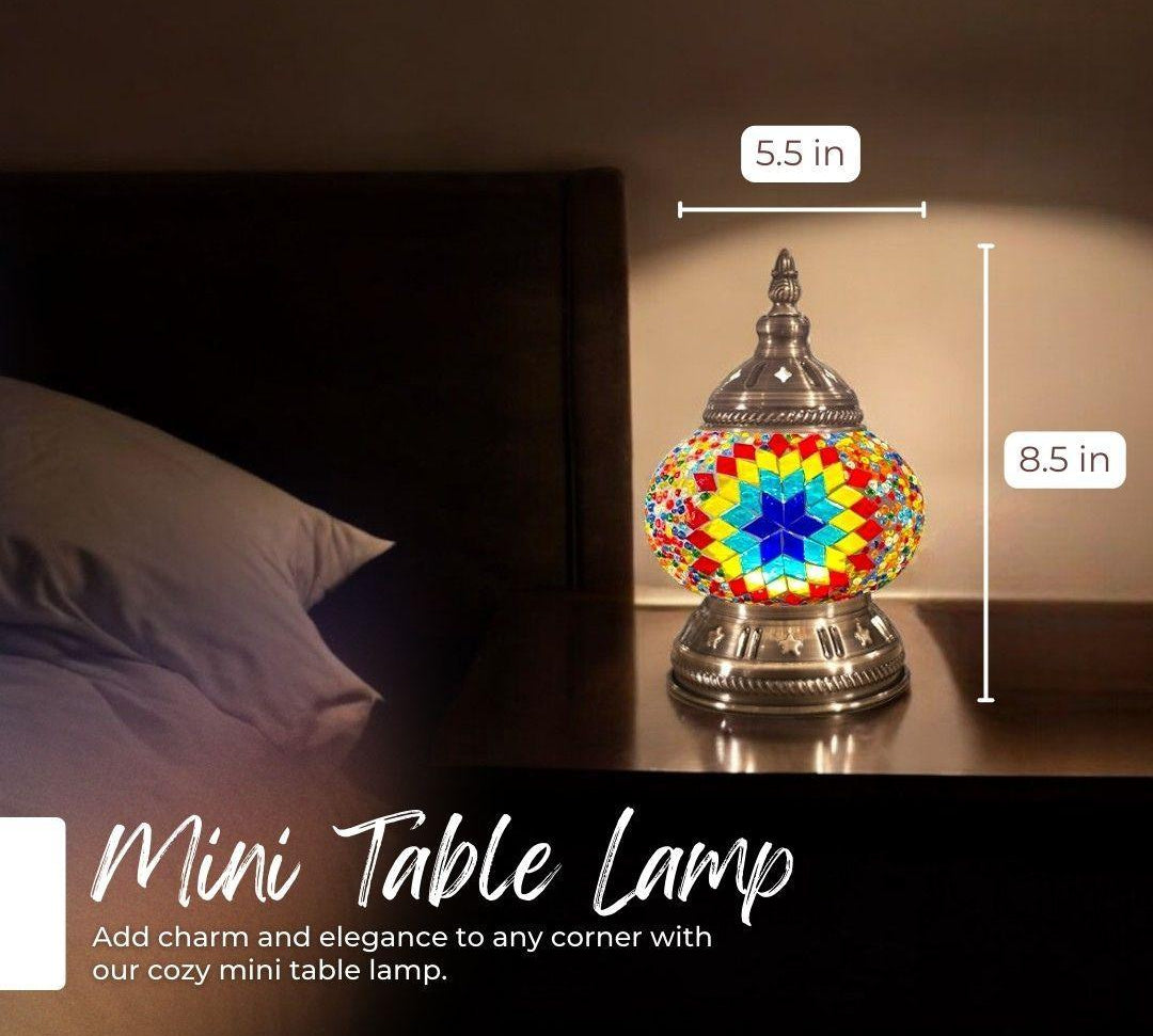 Handmade Mosaic Lamp - Prismatic Star