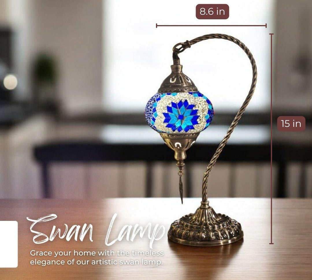 Handmade Mosaic Lamp - Aegean Flower