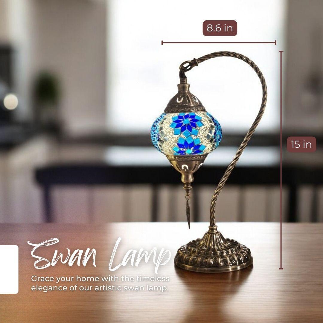 Ready-made Mosaic Lamp - Aegean Twin Blooms