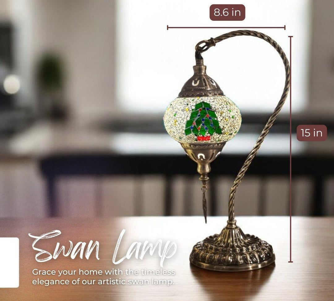 Handmade Mosaic Lamp - Christmas Tree