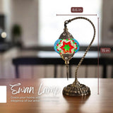 Ready-made Mosaic Lamp - Ruby Green Star