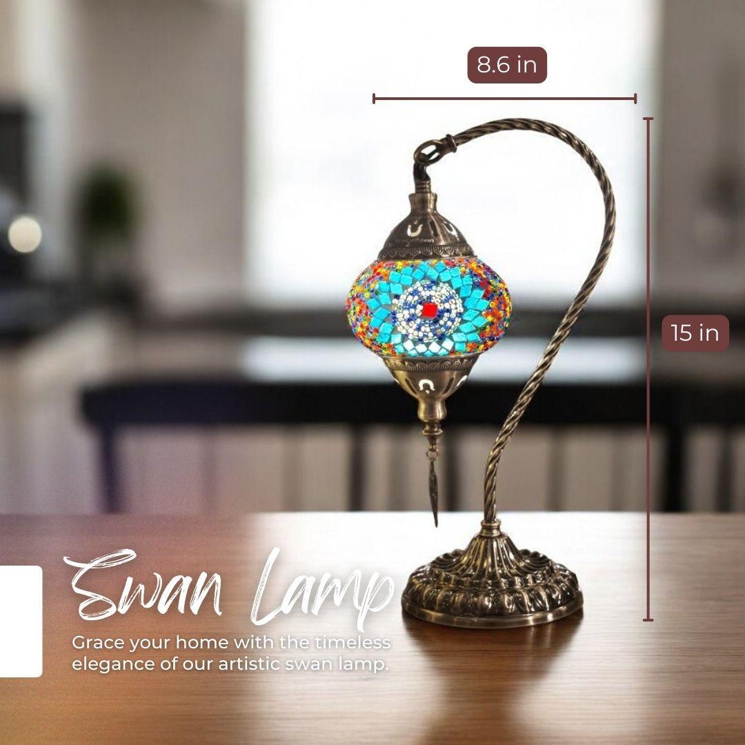 Ready-made Mosaic Lamp - Sapphire Sunflower
