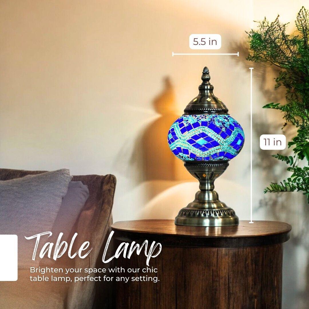 Handmade Mosaic Lamp - Aegean Wave