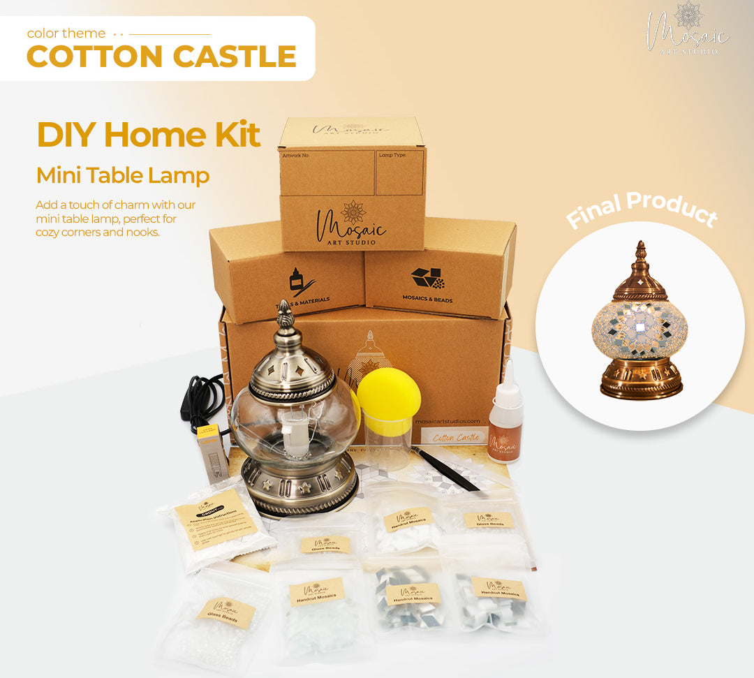 COTTON CASTLE Color Theme Turkish Mosaic Lamp DIY Home Kit