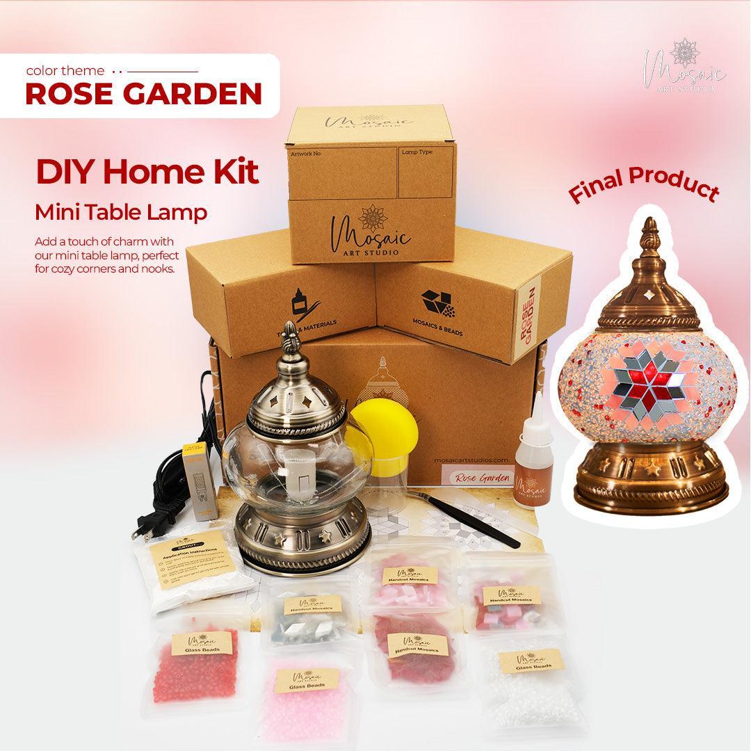 ROSE GARDEN Color Theme Turkish Mosaic Lamp DIY Home Kit