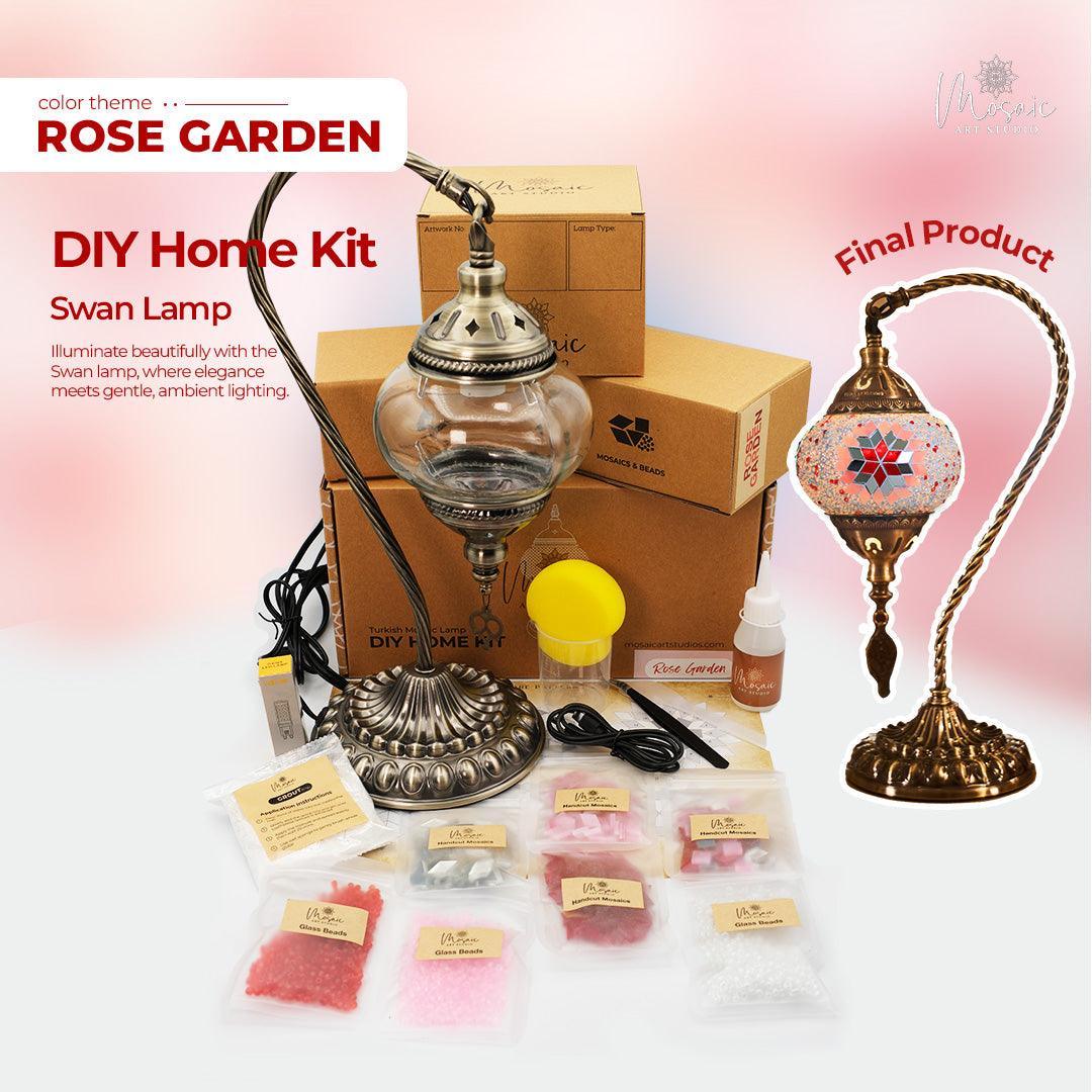 ROSE GARDEN Color Theme Turkish Mosaic Lamp DIY Home Kit