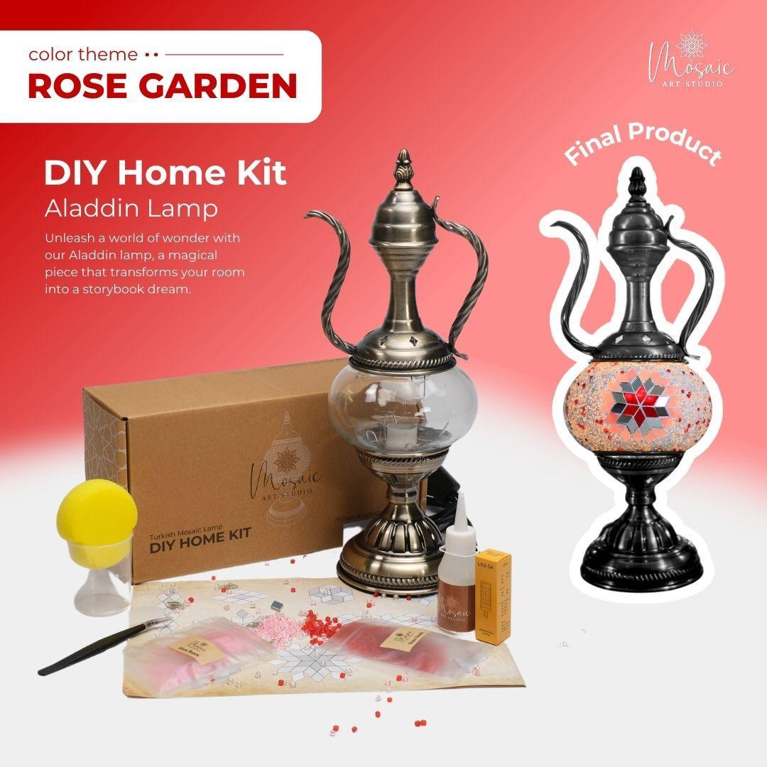 ROSE GARDEN Color Theme Turkish Mosaic Lamp DIY Home Kit