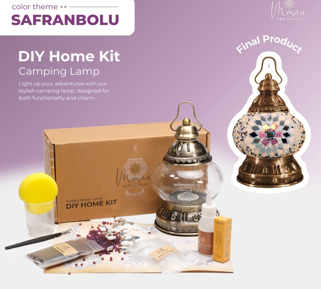 SAFRANBOLU Color Theme Turkish Mosaic Lamp DIY Home Kit