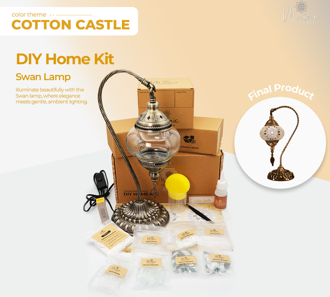 COTTON CASTLE Color Theme Turkish Mosaic Lamp DIY Home Kit