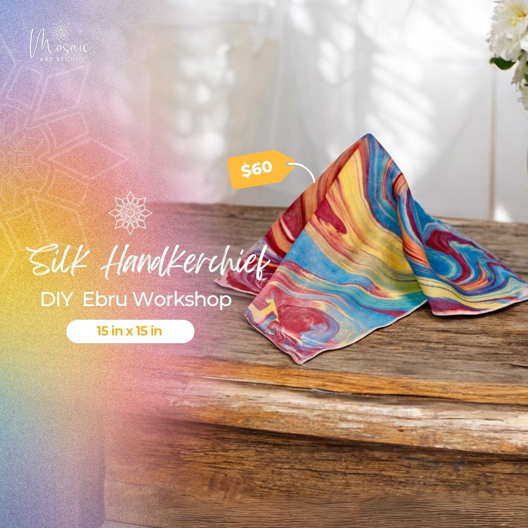 DIY Ebru Workshop - Silk Handkerchief