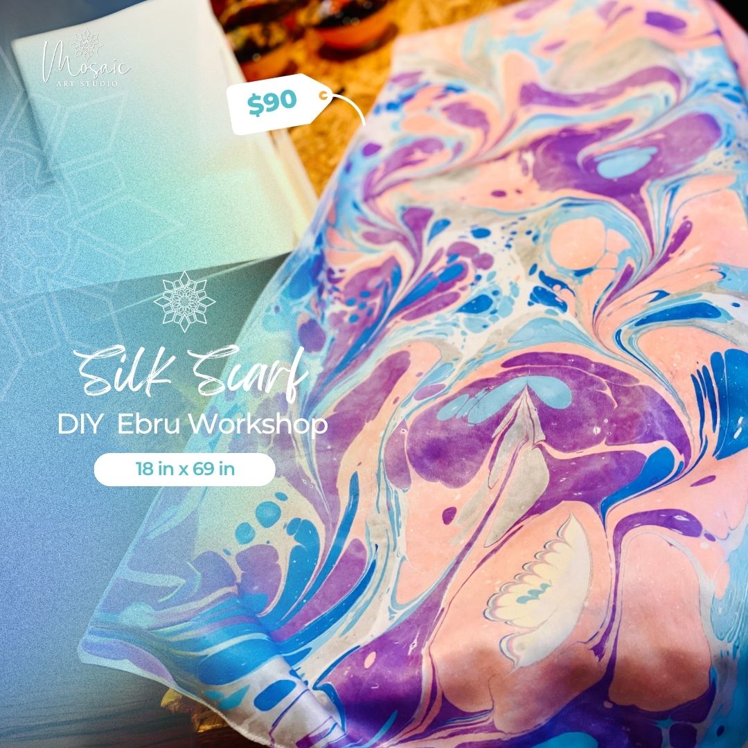 DIY Ebru Workshop - Silk Scarf