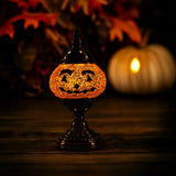 Halloween Cute Pumpkin Face Mosaic Lamp - Mosaic Art Studio US