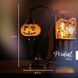 Halloween Cute Pumpkin Face Mosaic Lamp - Mosaic Art Studio US