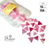 Hand-cut Mosaics - TRIANGLE Shape